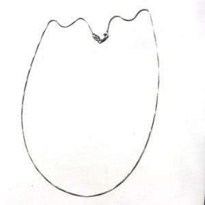 Sterling Silver Box Link Chain 18 inch Necklace